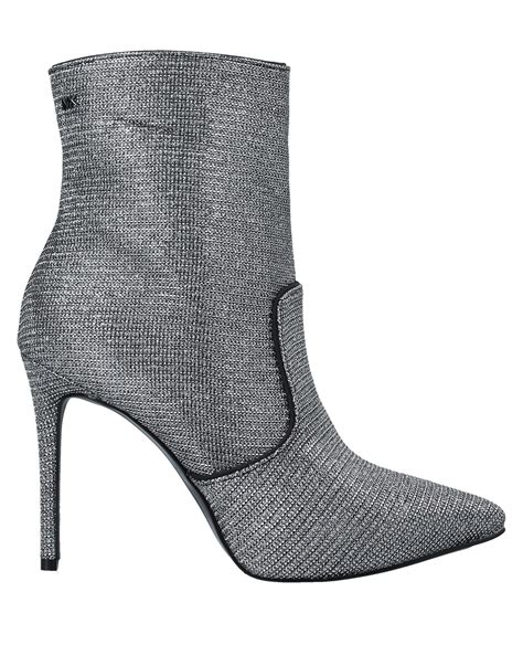 michael kors silver ankle boots